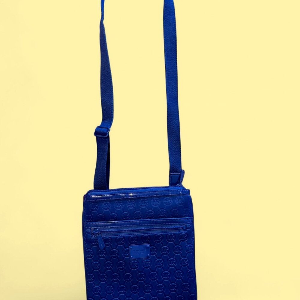MK Neoprene Monogram Embossed Crossbody